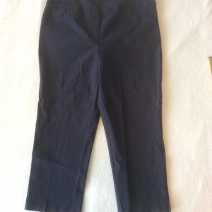 3 for $20  Cropped Pull On Navy Pants